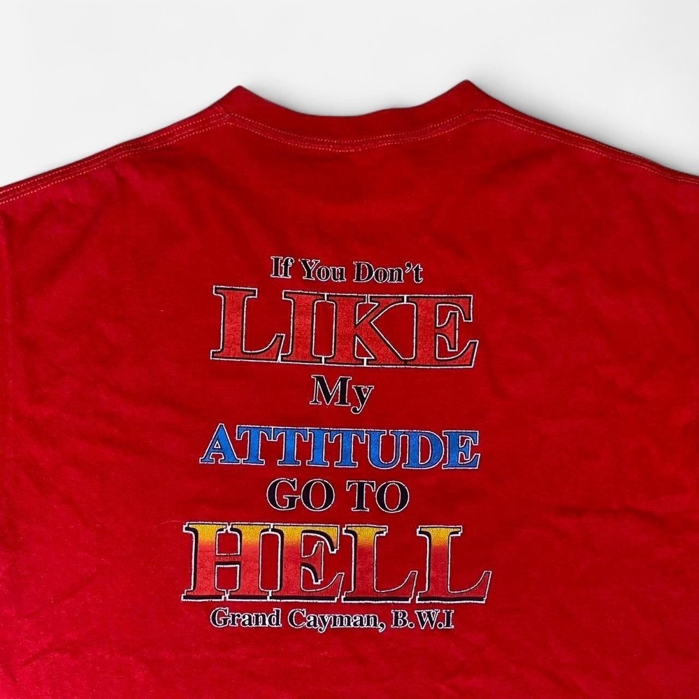 y2k Devils Hangout hells grand Cayman go to hell funny t-shirt